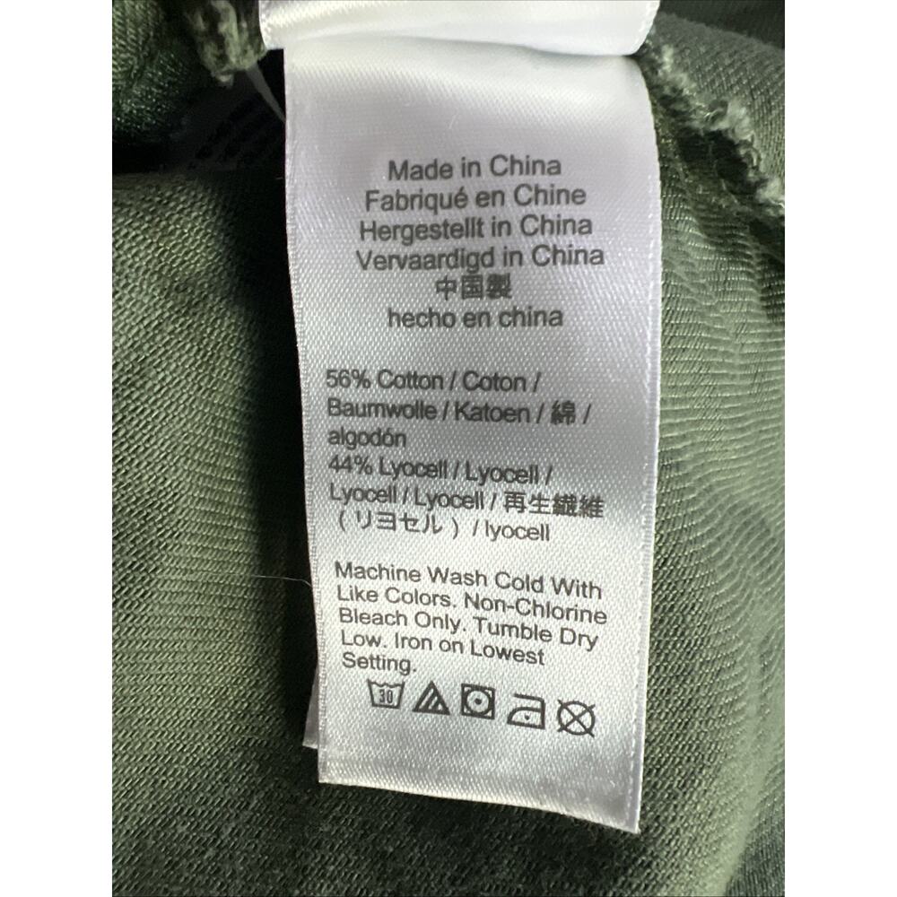 J. Crew womens 8 jumper zip front romper military utility green chino Y2K - Picture 9 of 11
